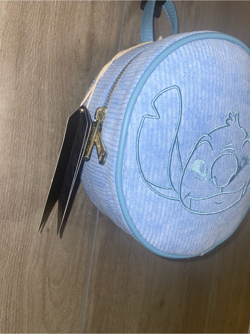 Loungefly Disney Lilo & Stitch Corduroy Embroidered Convertible Mini Backpack - Picture 3 of 8